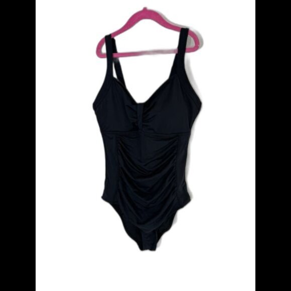 NWT Tempt Me one-piece swimsuit black women’s size M - Picture 1 of 5